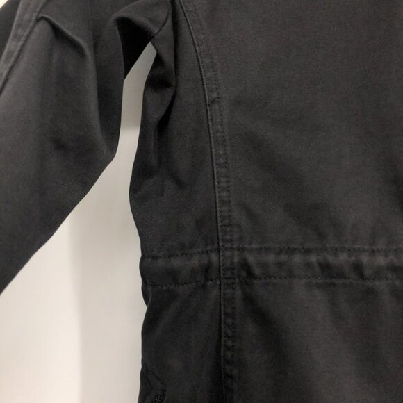 Moussy Black military style utility Jacket 4 pockets drawstring waistband - Picture 9 of 16